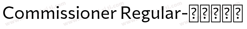 Commissioner Regular字体转换
